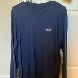 Vineyard Vines Navy Blue Hockey Scoreboard long sleeve t-shirt XL (18)